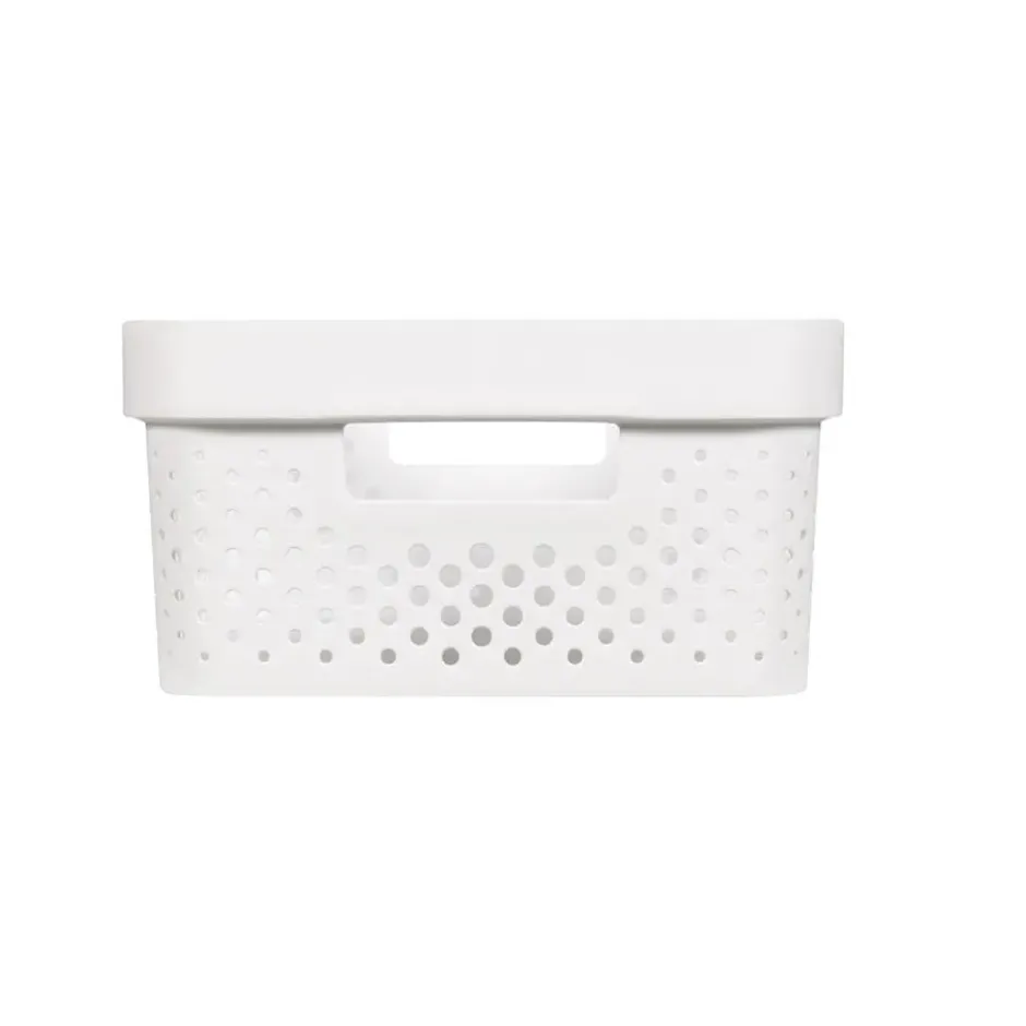 Curver Infinity Recycled Dots Opbergbox - 11L - 3 stuks - Wit