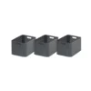 Curver Style Opbergmand L - 30L - 3 stuks - Antraciet