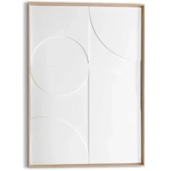 3D Art Eclipse - 70 x 50 - Wit