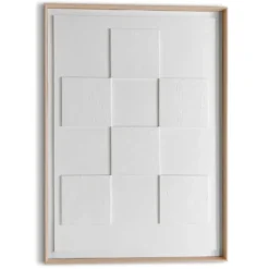 3D Art Square - 70 x 50 - Wit