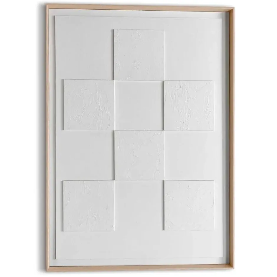3D Art Square - 70 x 50 - Wit