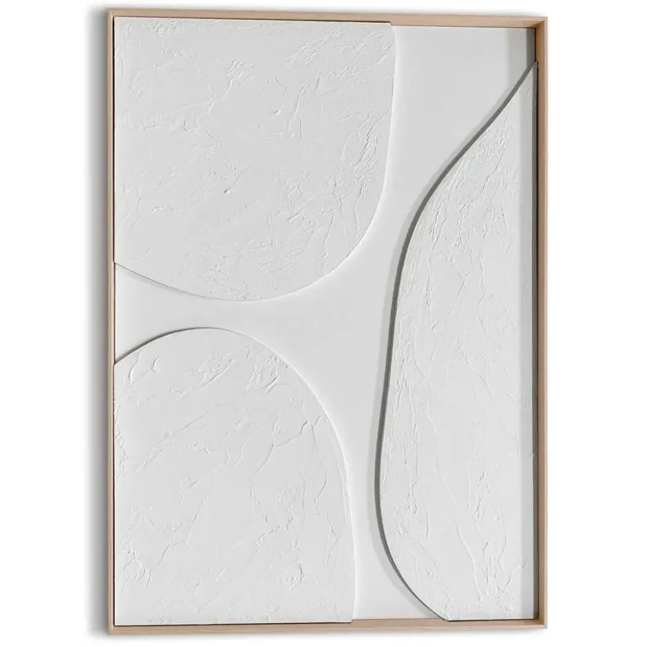 3D Art Stille Vormen - 70 x 50 - Wit
