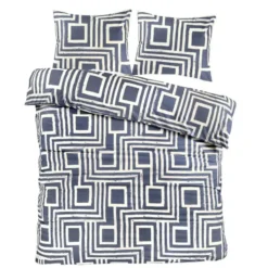 Day Dream Cas - Dekbedovertrek - Tweepersoons - 200x200/220 cm - Blauw
