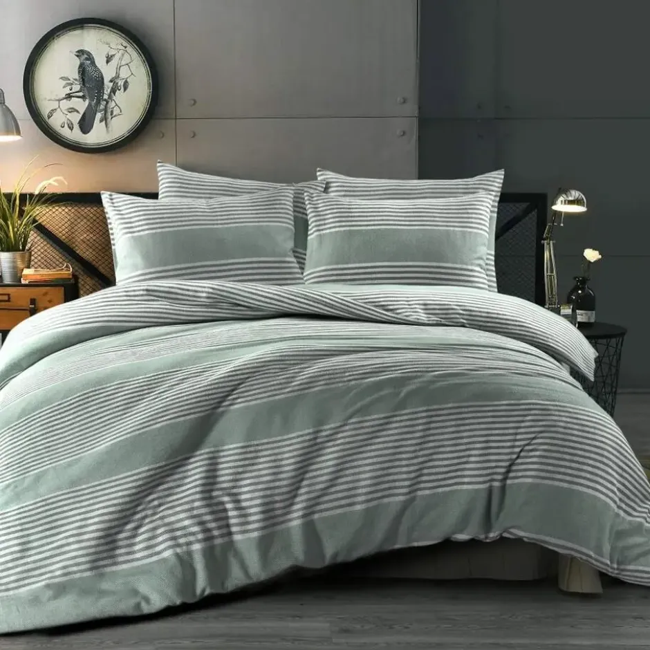Day Dream Davos - Dekbedovertrek - Tweepersoons - 200 x 200/220 - Lichtgroen
