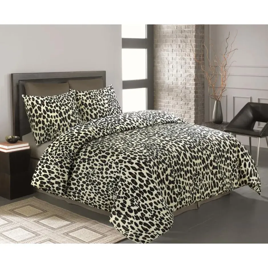Day Dream Dekbedovertrek Panter - 200x200/220 cm - Beige