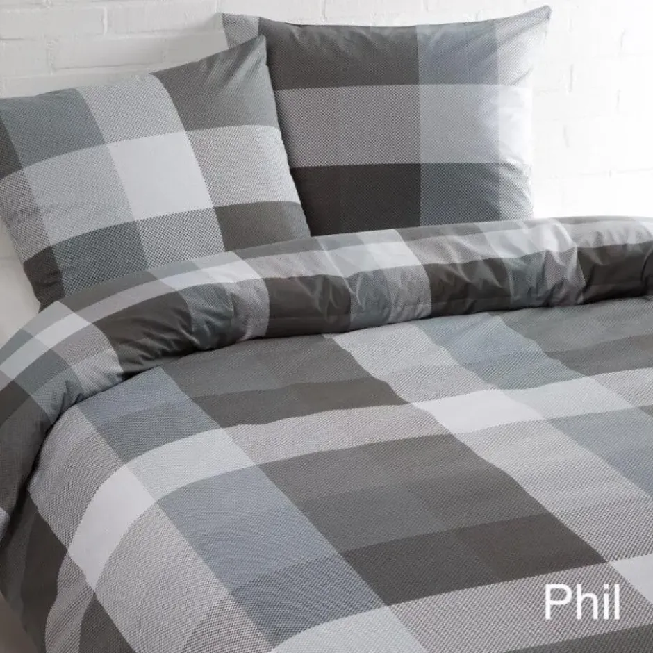 Day Dream Dekbedovertrek Phil - 200x200/220 cm -Zwart