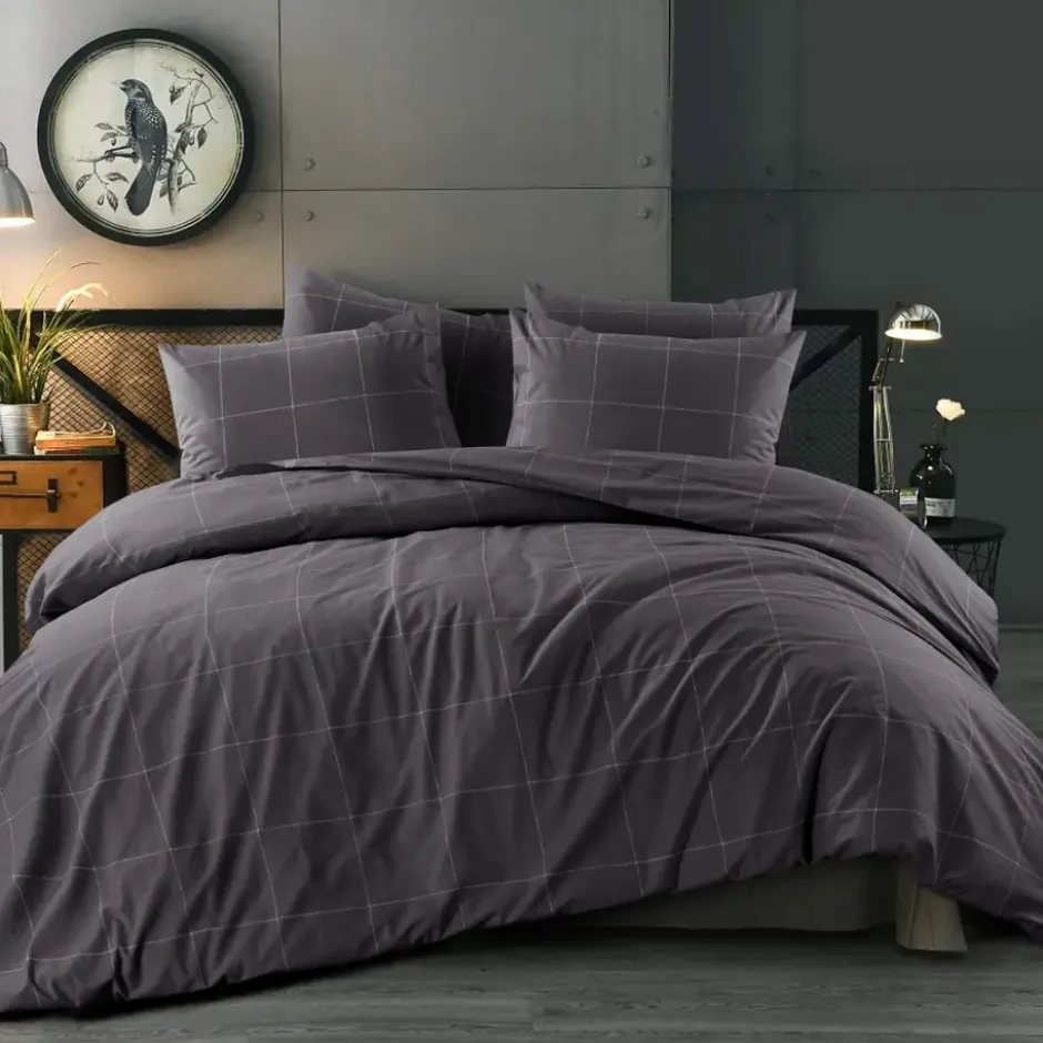 Day Dream Duuk - Dekbedovertrek - Eenpersoons - 140x200/220 cm - Grijs
