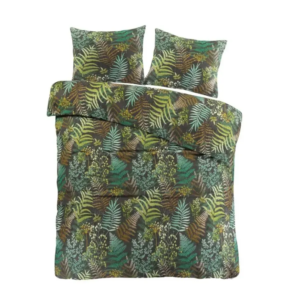 Day Dream Linde - Dekbedovertrek - Lits-jumeaux - 240x200/220 cm - Zwart
