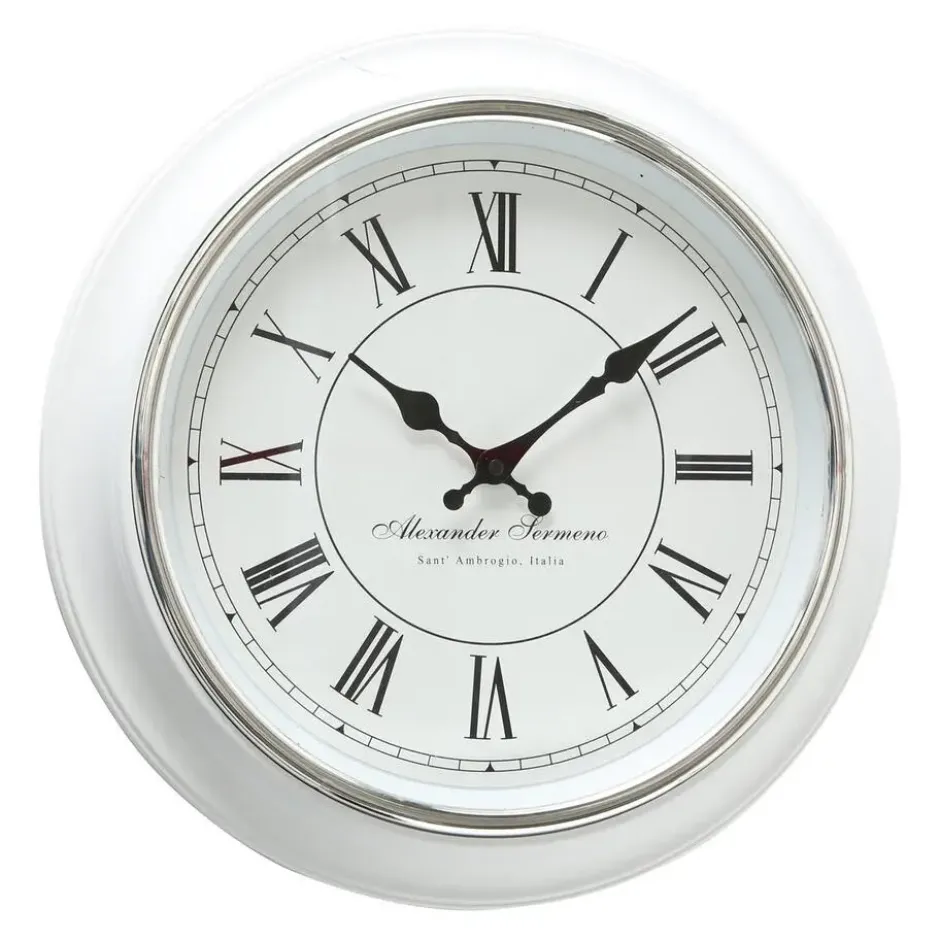 Deco by Boltze Wandklok Yella - wit - 40 cm - klassiek