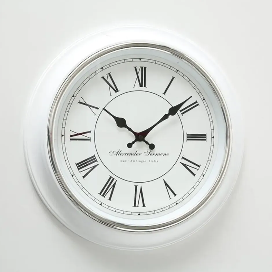 Deco by Boltze Wandklok Yella - wit - 40 cm - klassiek