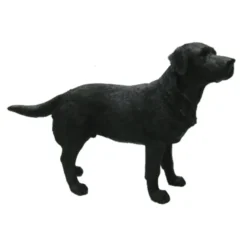 Decoratie beeld - Labrador - zwart - 14 cm - Polystone - Honden