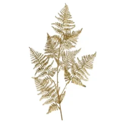Decoris Kunstplant tak varen - goud - 87 x 36 cm - kunststof