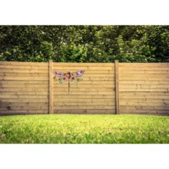 Decoris Tuindecoratie - libelle - metaal - 29 x 47 cm