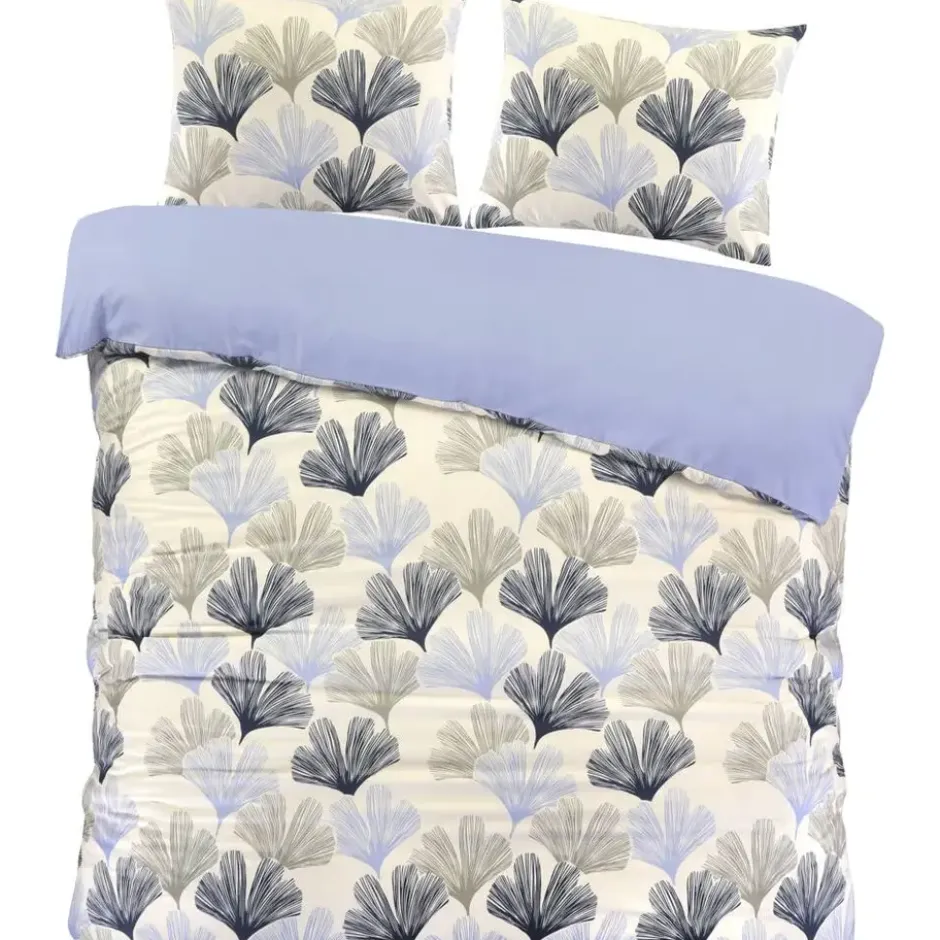 Dekbedovertrek Boaz - wit/blauw - 200x220 cm