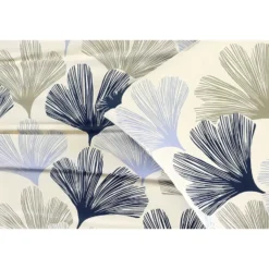 Dekbedovertrek Boaz - wit/blauw - 240x220 cm