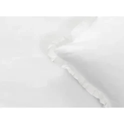 Dekbedovertrek Cato effen - wit - 200x200/220 cm