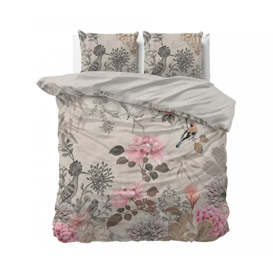 Dekbedovertrek Forest Flowers 200x220 – Zacht & Ademend – Incl. 2 Kussenslopen