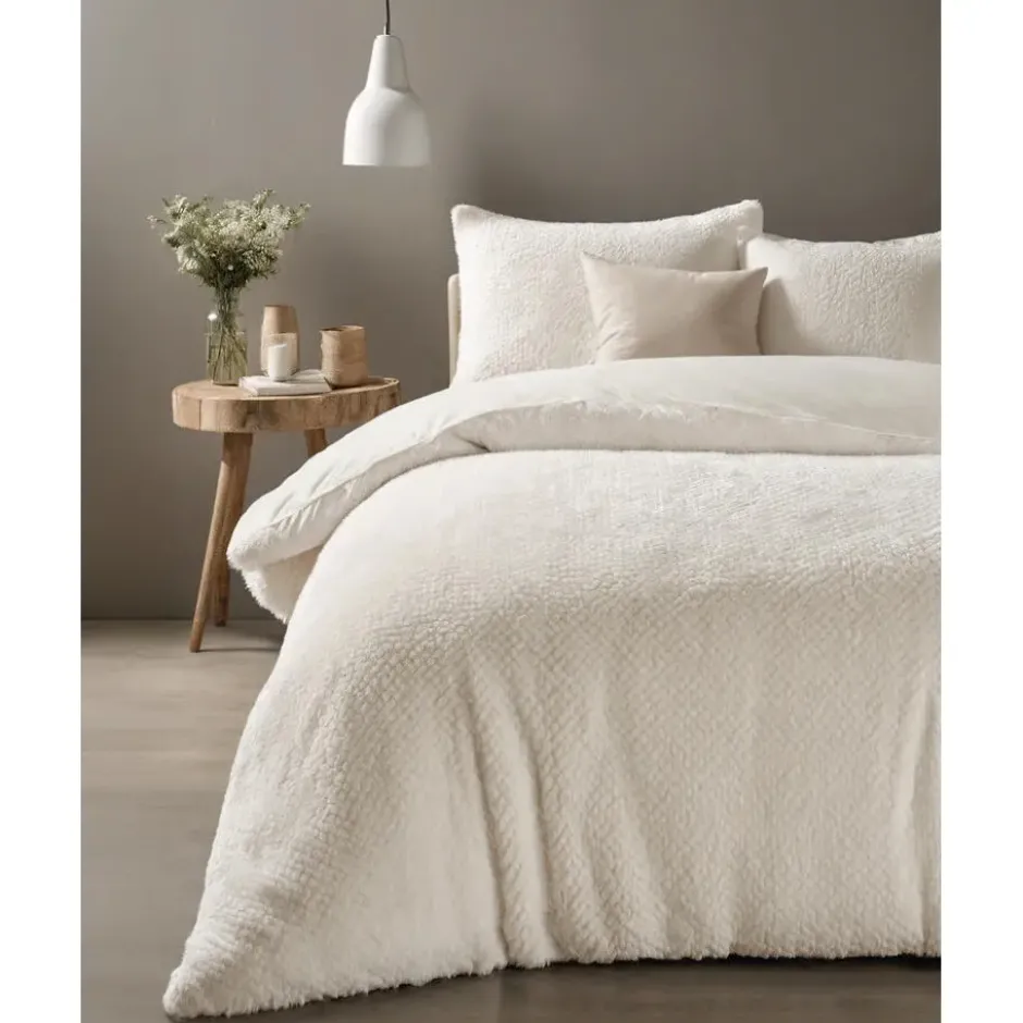 Dekbedovertrek Fur Teddy 140x220 – Fluweelzacht & Knus Design – Beige