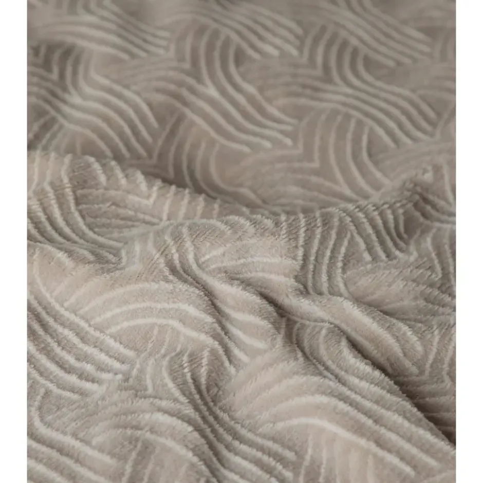 Dekbedovertrek Japandi 240x220 – Flanel Fleece – Zacht & Warm – Taupe
