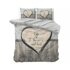 Dekbedovertrek Love to the Moon 200x220 – Zacht & Ademend – Incl. 2 Kussenslopen