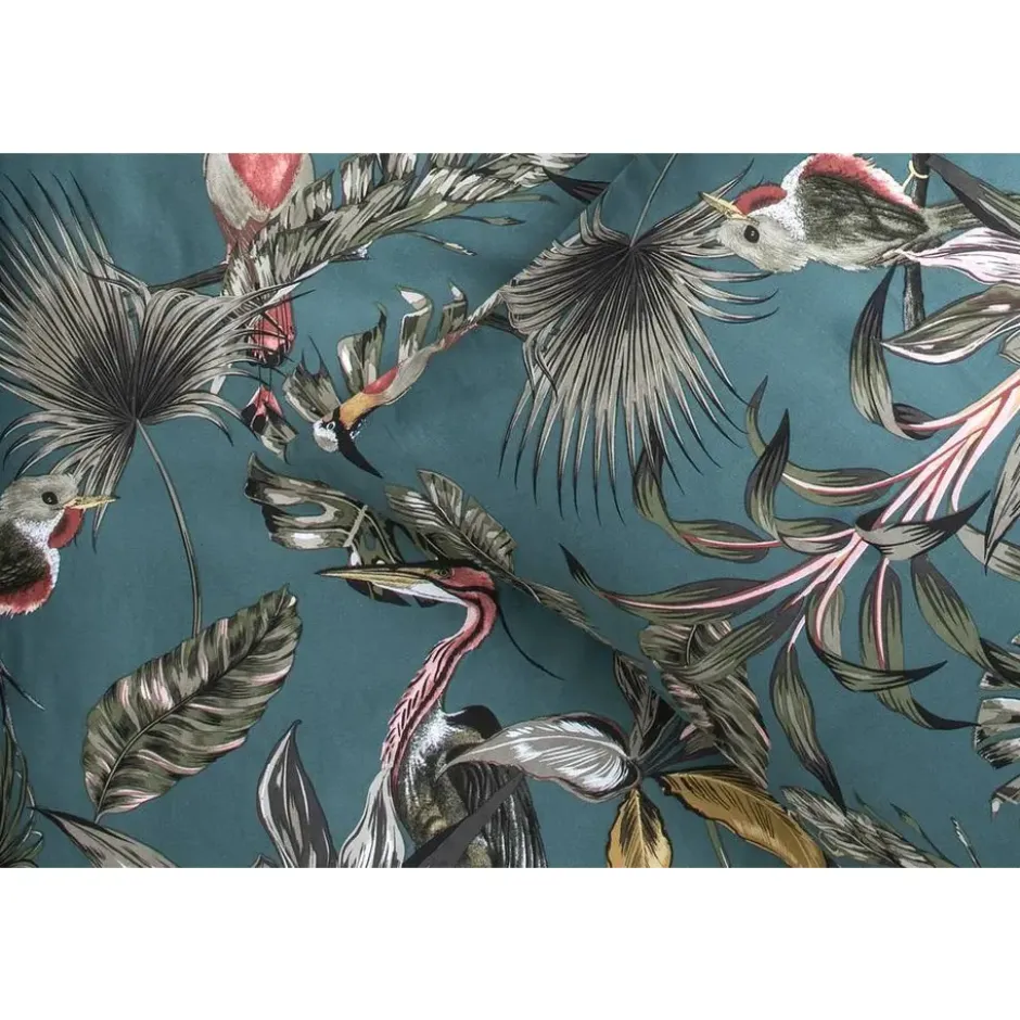 Dekbedovertrek Sophia bloemen - blauw - 140x200/220 cm