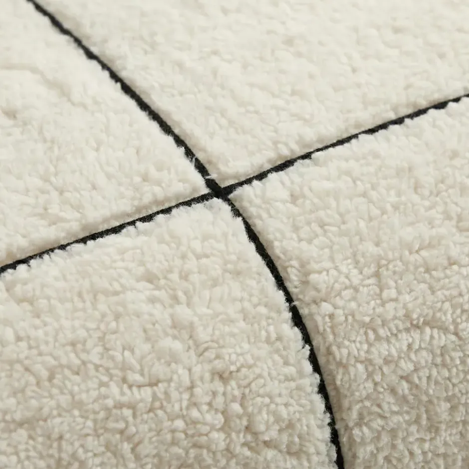 Dekbedovertrek Teddy Trim Beige 140x220 – Zacht & Warm – Incl. Kussensloop