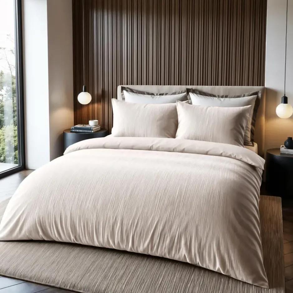 Dekbedovertrek Velvet Cartier 140x220 – Fluweelzacht Uni Design – Crème
