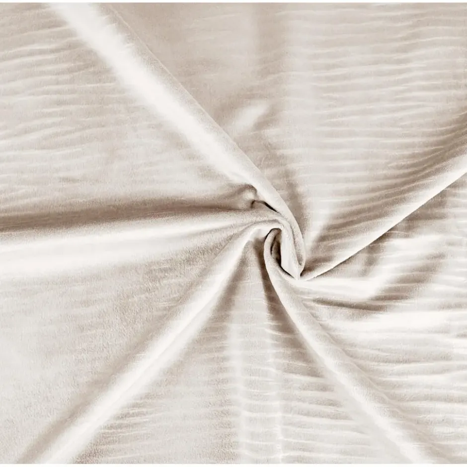 Dekbedovertrek Velvet Cartier 200x220 – Fluweelzacht Uni Design – Crème