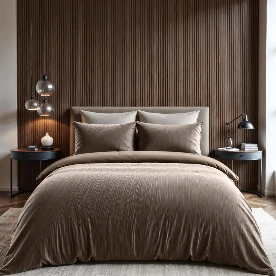 Dekbedovertrek Velvet Cartier 200x220 – Fluweelzacht Uni Design – Taupe