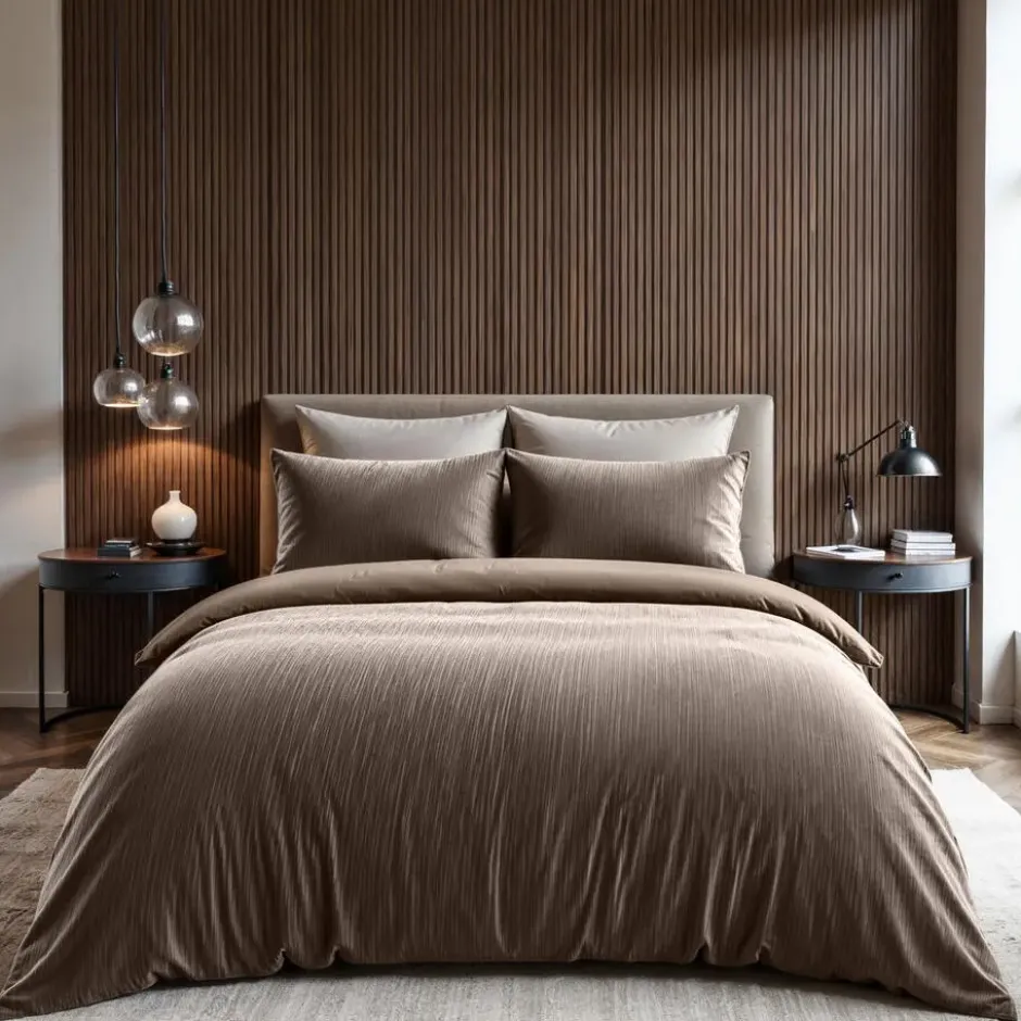 Dekbedovertrek Velvet Cartier 240x220 – Fluweelzacht Uni Design – Taupe