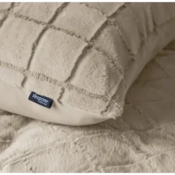Dekbedovertrek 140x220 – Furry Check Design & Zacht Warm Fleece