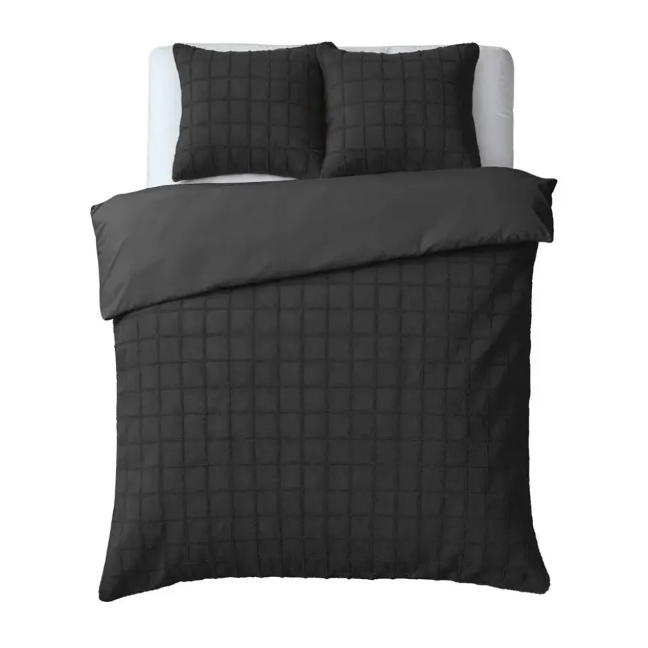 Dekbedovertrek 240x220 – Furry Check Design & Zacht Warm Fleece