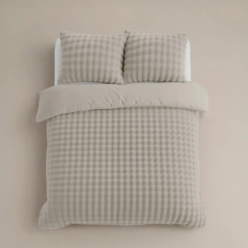 Dekbedovertrek 240x220 – Pompom Design & Warm Flanel Fleece - Beige