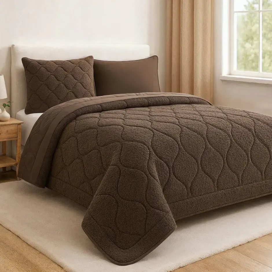 Dekbed zonder Overtrek Lazy Teddy 200x200 – Superzacht & Wasbaar – Bruin