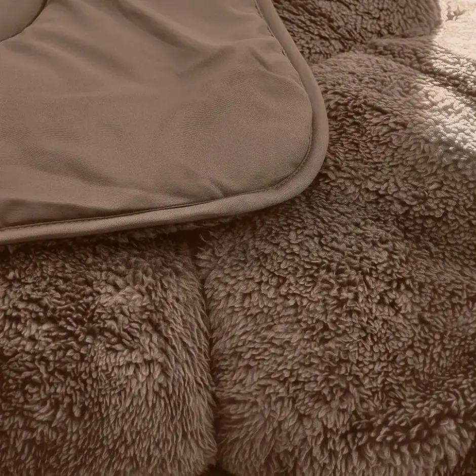 Dekbed zonder Overtrek Lazy Teddy 200x200 – Superzacht & Wasbaar – Bruin
