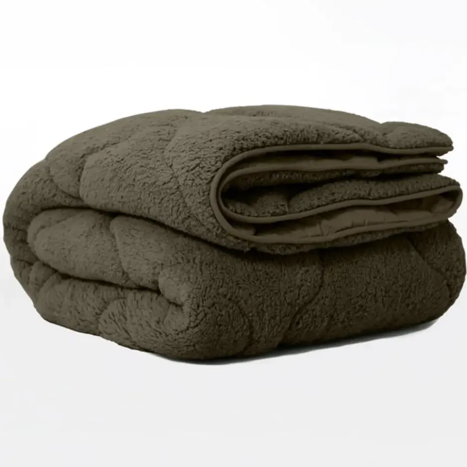 Dekbed zonder Overtrek Lazy Teddy 200x200 – Superzacht & Wasbaar – Taupe