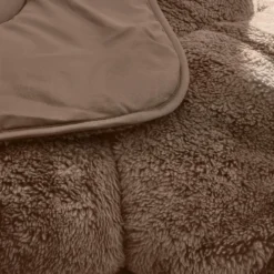 Dekbed zonder Overtrek Lazy Teddy 140x200 – Superzacht & Wasbaar – Bruin