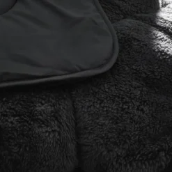 Dekbed zonder Overtrek Lazy Teddy 200x200 – Superzacht & Wasbaar – Zwart