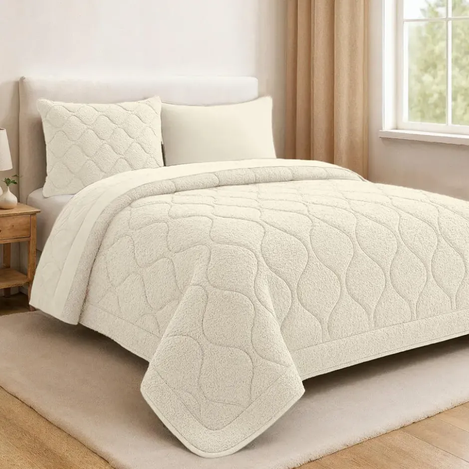 Dekbed zonder Overtrek Lazy Teddy 200x200 – Superzacht & Wasbaar – Beige
