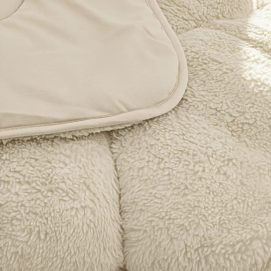 Dekbed zonder Overtrek Lazy Teddy 200x200 – Superzacht & Wasbaar – Beige