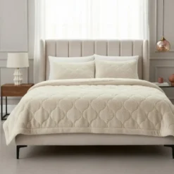 Dekbed zonder Overtrek Lazy Teddy 200x200 – Superzacht & Wasbaar – Beige