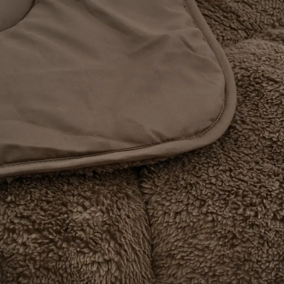 Dekbed zonder Overtrek Lazy Teddy 240x200 – Superzacht & Wasbaar – Bruin