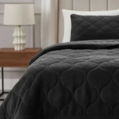 Dekbed zonder Overtrek Lazy Teddy 240x200 – Superzacht & Wasbaar – Zwart