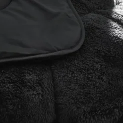 Dekbed zonder Overtrek Lazy Teddy 240x200 – Superzacht & Wasbaar – Zwart