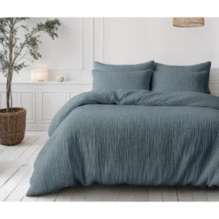 Dekbed zonder Overtrek – Luxe Mousseline – Superzacht Katoen – Groen 240x200