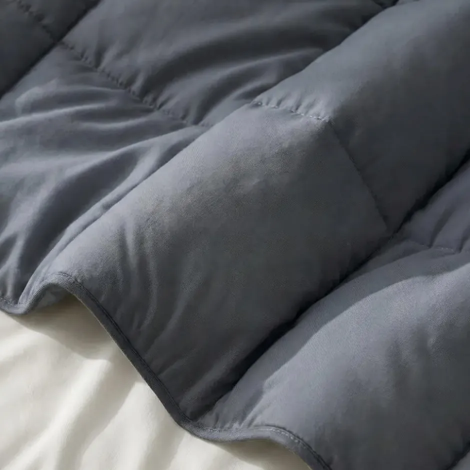 Dekbed zonder overtrek – Perkal Hotel Katoen – 140x220 – Antraciet