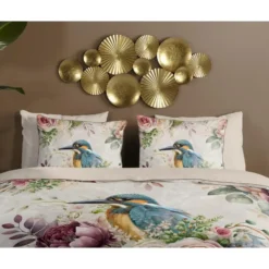 Descanso IJsvogel Dekbedovertrek Zand-2-persoons (200 x 200/220 cm)