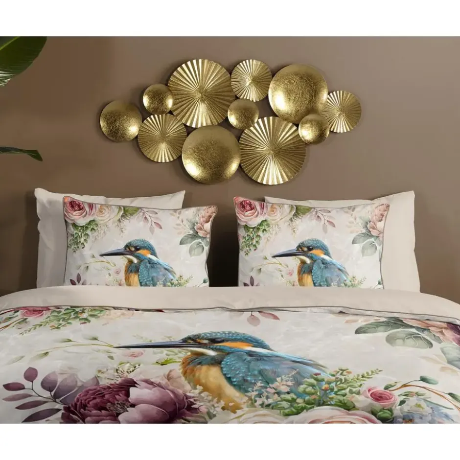 Descanso IJsvogel Dekbedovertrek Zand-2-persoons (200 x 200/220 cm)