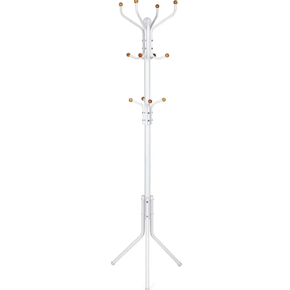 Design Kapstok met 12 Haken - Perfect in een Inkom hal - 182 cm - Wit
