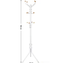 Design Kapstok met 12 Haken - Perfect in een Inkom hal - 182 cm - Wit
